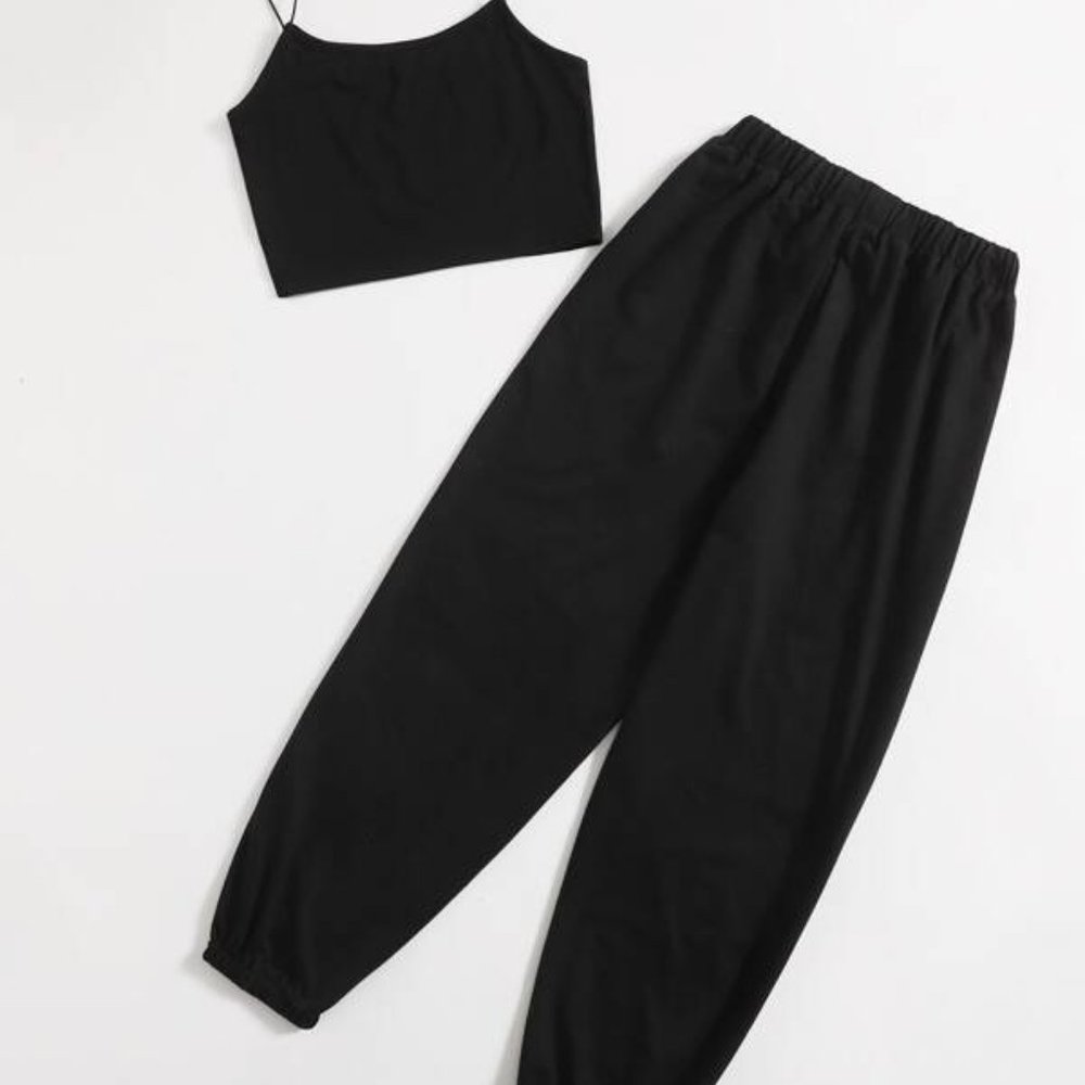 BLACK BUTTERFLY SPORT/LOUNGE SET